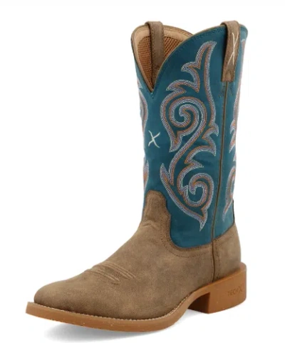 Pre-owned Twisted X , Women's 11" Tech X™ Boot-bomber And Stormy Blue