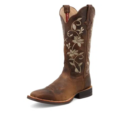 Twisted X Women's 13" Leather Ruff Stock Boots In Brown