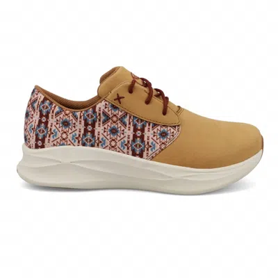 Twisted X Women's Beeswax And Aztec Ultralite Shoes In Beige In Yellow