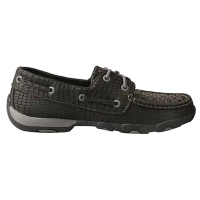 Twisted X Women's Boat Driving Moc Shoe In Black In Multi