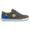 Twisted X Women's Canvas With Peace Sign Shoes In Brown/white Bottom/blue Detail In Multi