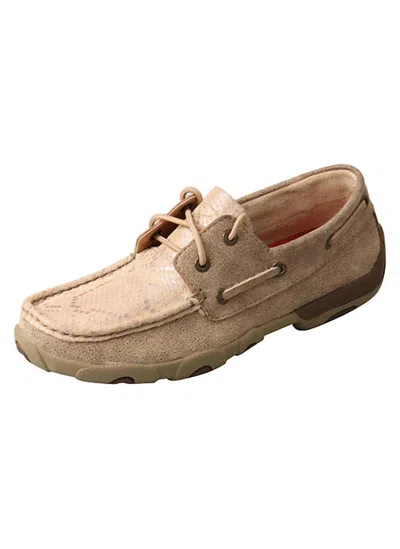 Twisted X Women's Driving Moccasin In Dusty Tan In Brown
