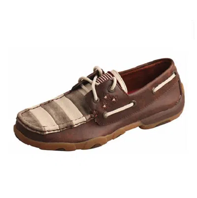 Twisted X Women's Driving Moccasin In Patriotic In Multi
