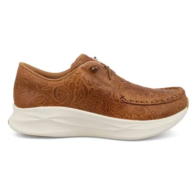 Twisted X Women's Feather X Casual Tooled Shoe In Spice In Animal Print
