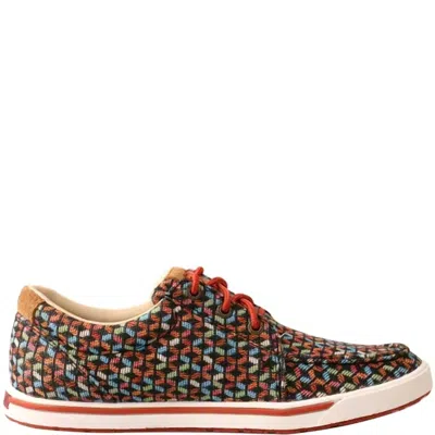 Twisted X Women's Kicks Casual Lace Shoe In Orange/tan Multi