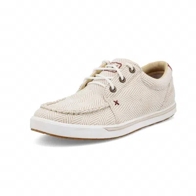 Twisted X Women's Kicks Casual Shoe In Sand & White In Pink