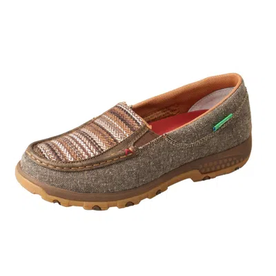 Twisted X Women's Slip On Driving Moccasin In Dust/multi