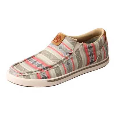 Twisted X Women's Slip On Hooey Shoe In Loper Pink Multi