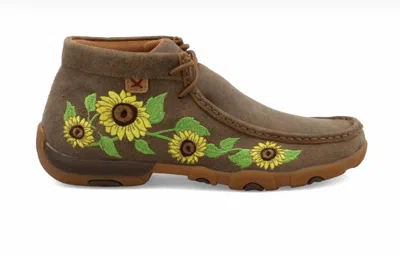 Twisted X Women's Sunflower Driving Moc Shoes In Brown