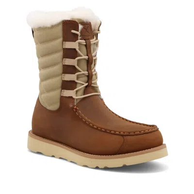 Twisted X Women's Wedge Sole Boot In Tan Oiled Saddle In Brown