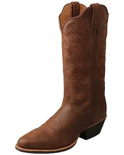 Pre-owned Twisted X Women's Western Performance Boot - Medium Toe - Wwt0037 In Brown