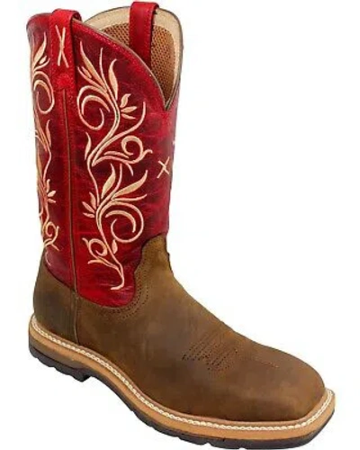 Pre-owned Twisted X Women's Western Work Boot - Steel Toe - Wlcs003 In Distressed