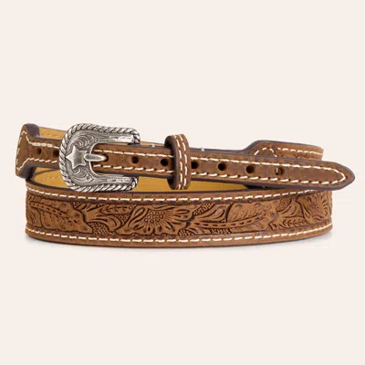 Twister Brown Floral Embossed Hatband