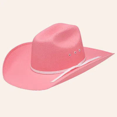 Twister Kids' Pink & White Straw Cowboy Hat