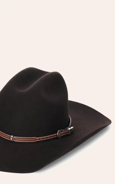 Twister M&f Brown Embossed Wrapped Hatband