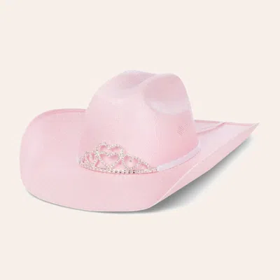 Twister M&f Double S Girls' Pink Sancho Hat With Tiara