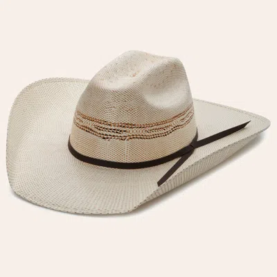 Twister Youth Two Toned Cattleman Bangora Straw Hat In Gray