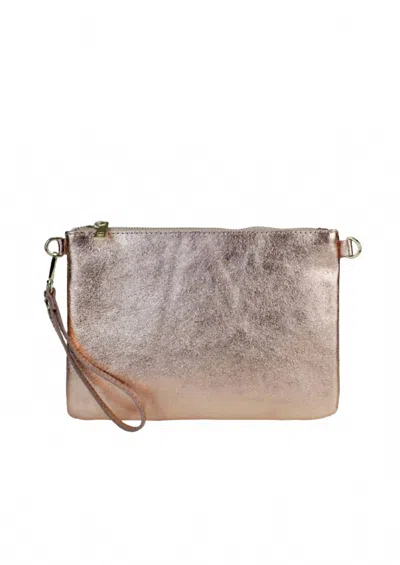 Two Amicis Women's Go-go Clutch Bag In Rose Gold In Pink