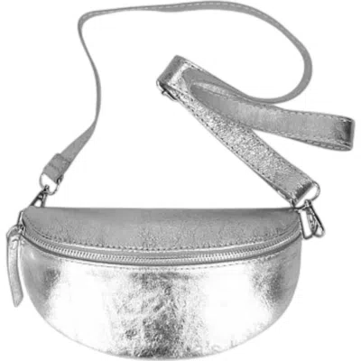 Two Amicis Women's Hands Free Crossbody Bag In Silver