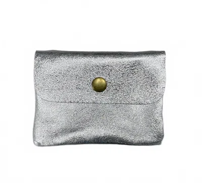 Two Amicis Women's Metallic Coin Purse In Silver