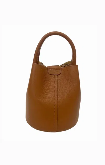 Two Amicis Women's Whimsy Structured Handbag In Camel In Brown