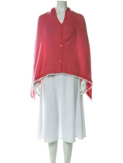 Pre-owned Two Bees Cashmere Cashmere Open Front Sweater W/ Tags In Pink