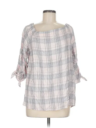 Pre-owned Two By Vince Camuto 3/4 Sleeve Blouse In Pink