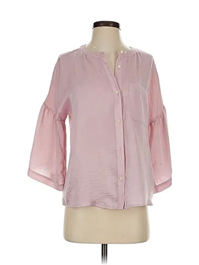 Pre-owned Two By Vince Camuto 3/4 Sleeve Blouse In Pink