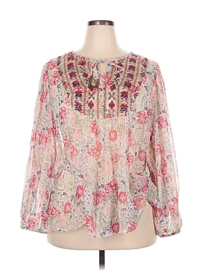 Pre-owned Two By Vince Camuto 3/4 Sleeve Blouse In Pink