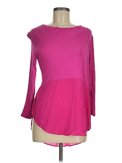 Pre-owned Two By Vince Camuto 3/4 Sleeve T-shirt In Pink
