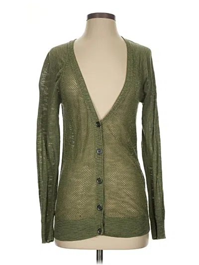 Pre-owned Two By Vince Camuto Cardigan Sweater In Green