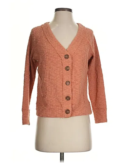 Pre-owned Two By Vince Camuto Cardigan Sweater In Orange
