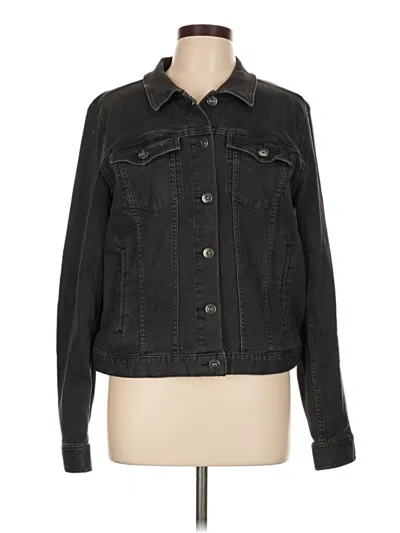 Pre-owned Two By Vince Camuto Denim Jacket In Black