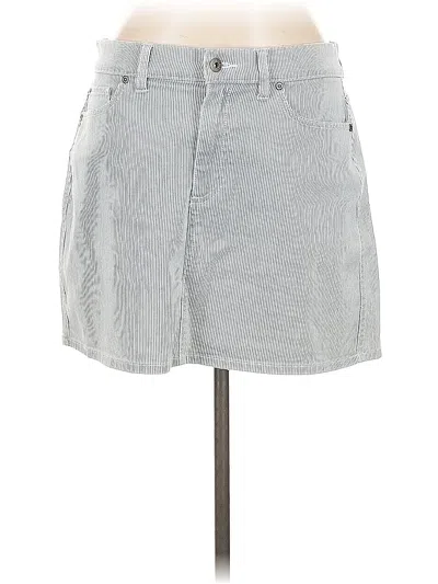 Pre-owned Two By Vince Camuto Denim Skirt In Gray