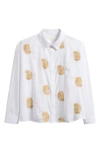 Two By Vince Camuto Embroidered Cotton Button-up Shirt