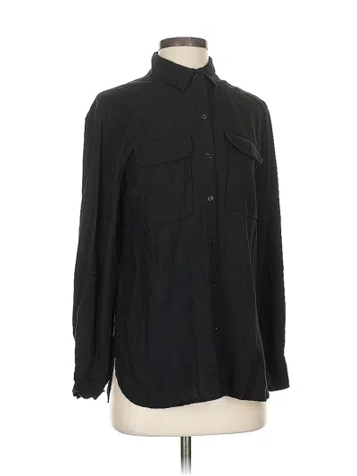 Pre-owned Two By Vince Camuto Long Sleeve Blouse In Black
