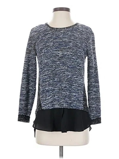 Pre-owned Two By Vince Camuto Pullover Sweater In Blue