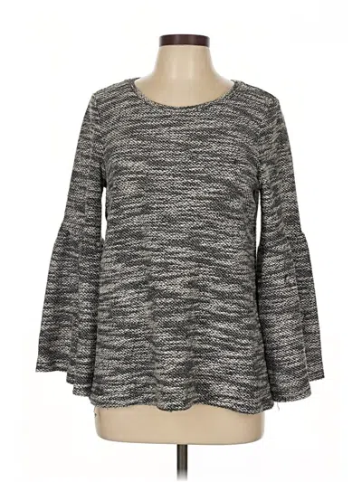 Pre-owned Two By Vince Camuto Pullover Sweater In Gray