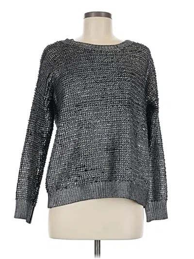 Pre-owned Two By Vince Camuto Pullover Sweater In Gray