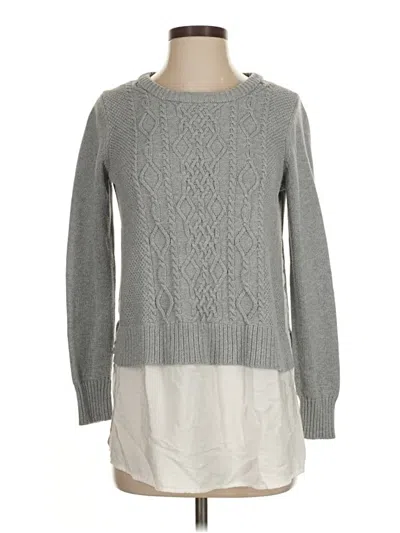 Pre-owned Two By Vince Camuto Pullover Sweater In Gray