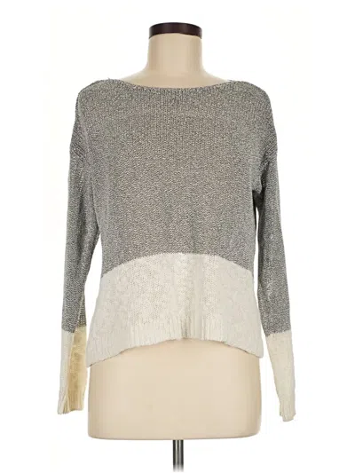 Pre-owned Two By Vince Camuto Pullover Sweater In Gray