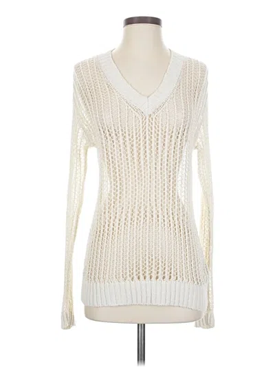 Pre-owned Two By Vince Camuto Pullover Sweater In Ivory