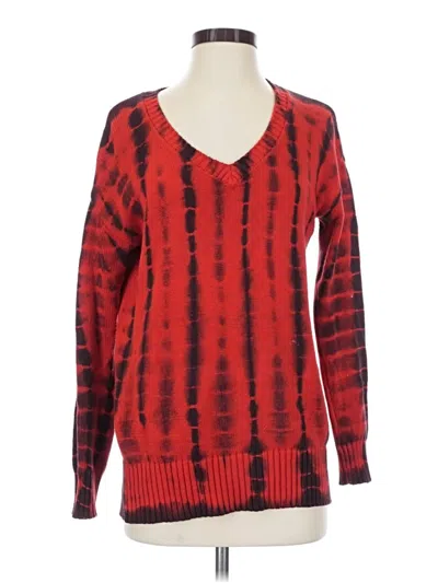 Pre-owned Two By Vince Camuto Pullover Sweater In Red