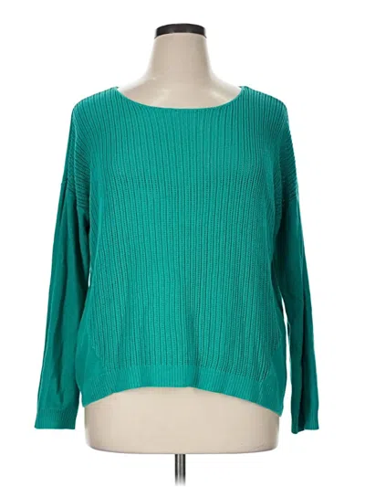 Pre-owned Two By Vince Camuto Pullover Sweater In Teal