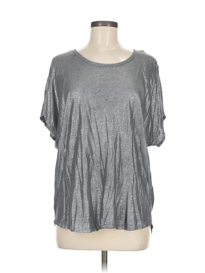 Pre-owned Two By Vince Camuto Short Sleeve T-shirt In Silver