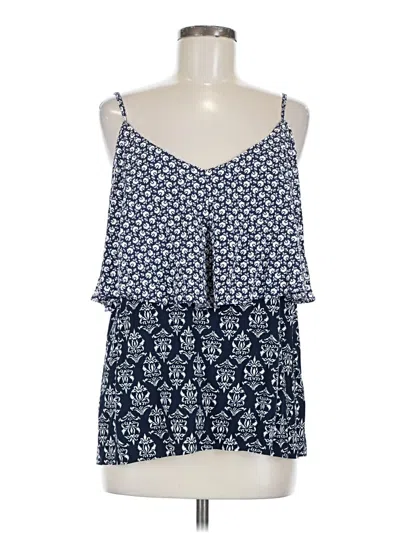 Pre-owned Two By Vince Camuto Sleeveless Blouse In Blue