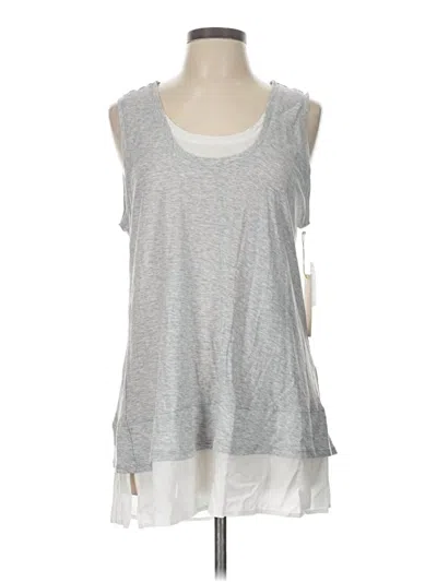 Pre-owned Two By Vince Camuto Sleeveless T-shirt In Silver