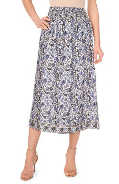 Two By Vince Camuto Smocked Waist Skirt In Blue