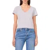 Two By Vince Camuto V-neck Pocket T-shirt In Light Heather Grey