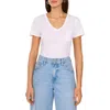 Two By Vince Camuto V-neck Pocket T-shirt In Ultra White